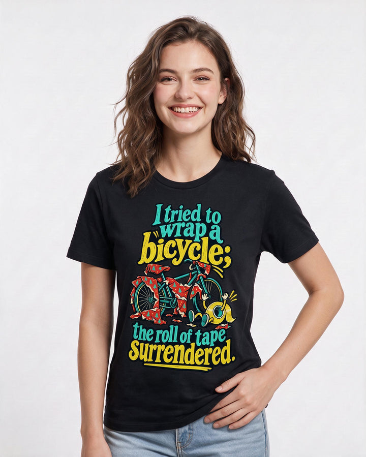 Christmas Black T-Shirt for Women – Holiday Theme Graphic Tee product image 1