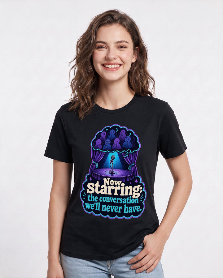Meme Black T-Shirt for Women – Everyday Expression Graphic Tee product image 1