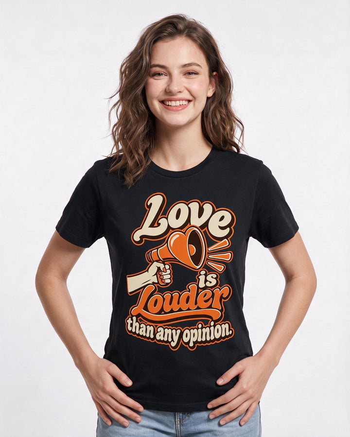 Pride Black T-Shirt for Women – Everyday Expression Graphic Tee product image 1