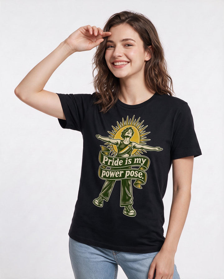 Pride Black T-Shirt for Women – Everyday Expression Graphic Tee product image 1