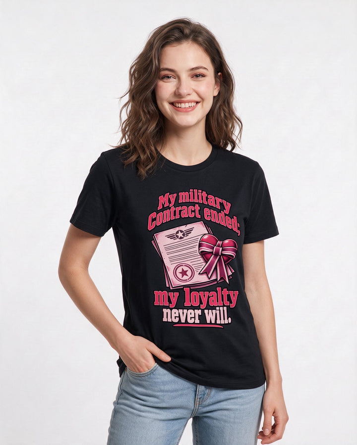 Veteran Black T-Shirt for Women – Everyday Expression Graphic Tee product image 1