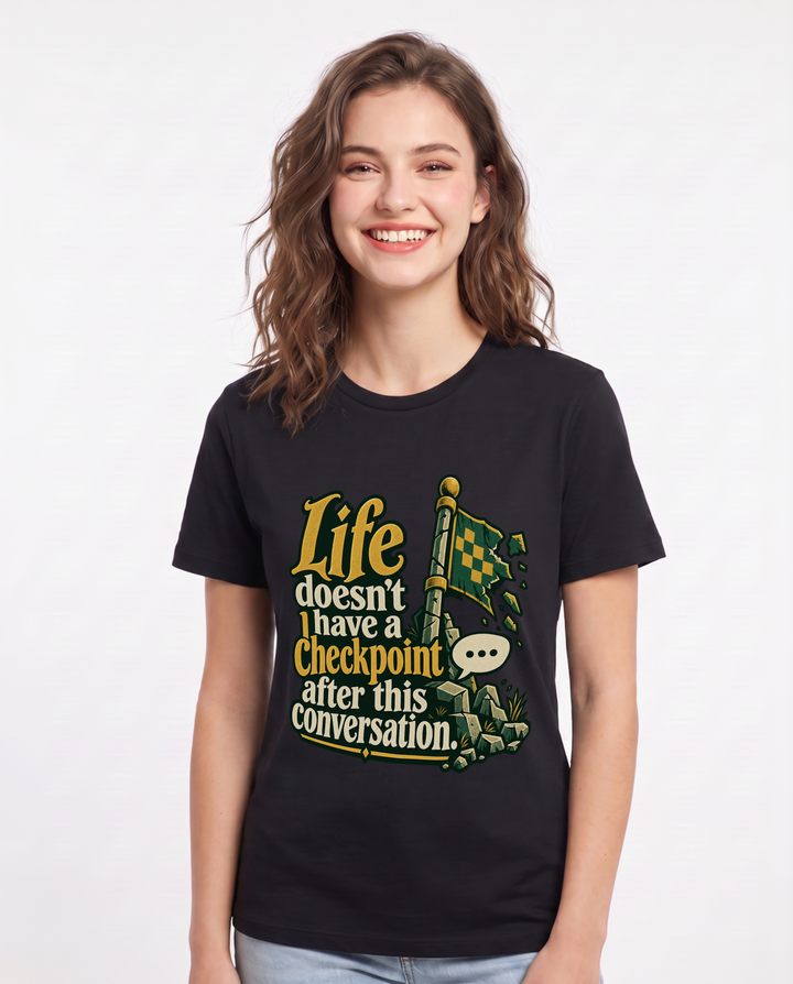 Gaming Black T-Shirt for Women – Game Night Graphic Tee product image 3