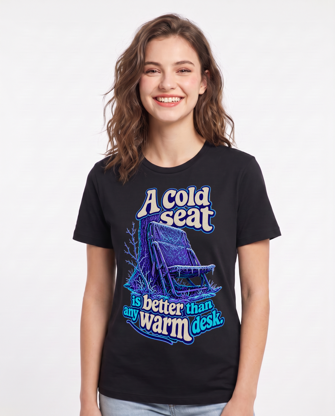 Hunting Black T-Shirt for Women – Everyday Expression Graphic Tee product image 3