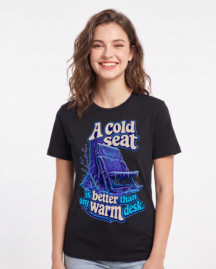 Hunting Black T-Shirt for Women – Everyday Expression Graphic Tee product image 3