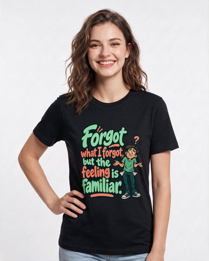 Meme Black T-Shirt for Women – Everyday Expression Graphic Tee product image 1