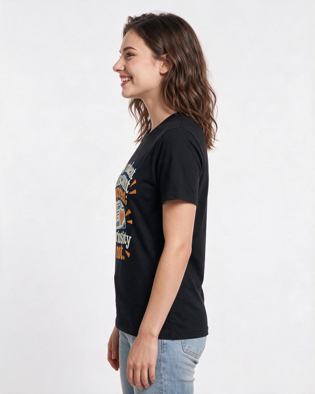 Graduation Black T-Shirt for Women – Everyday Expression Graphic Tee product image 2