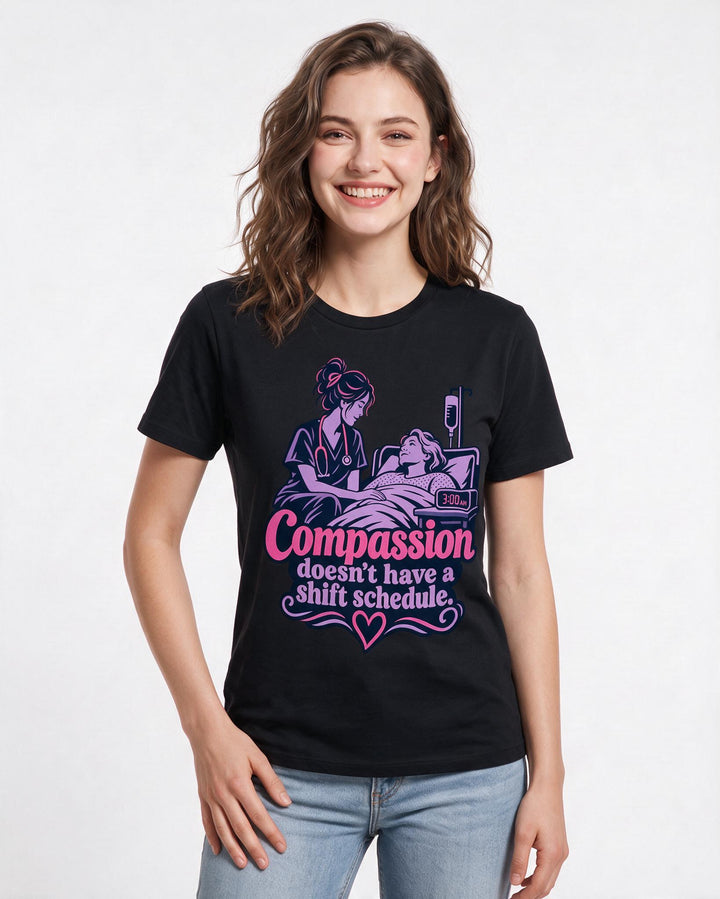 Nurse Black T-Shirt for Women – Nursing Life Graphic Tee product image 1