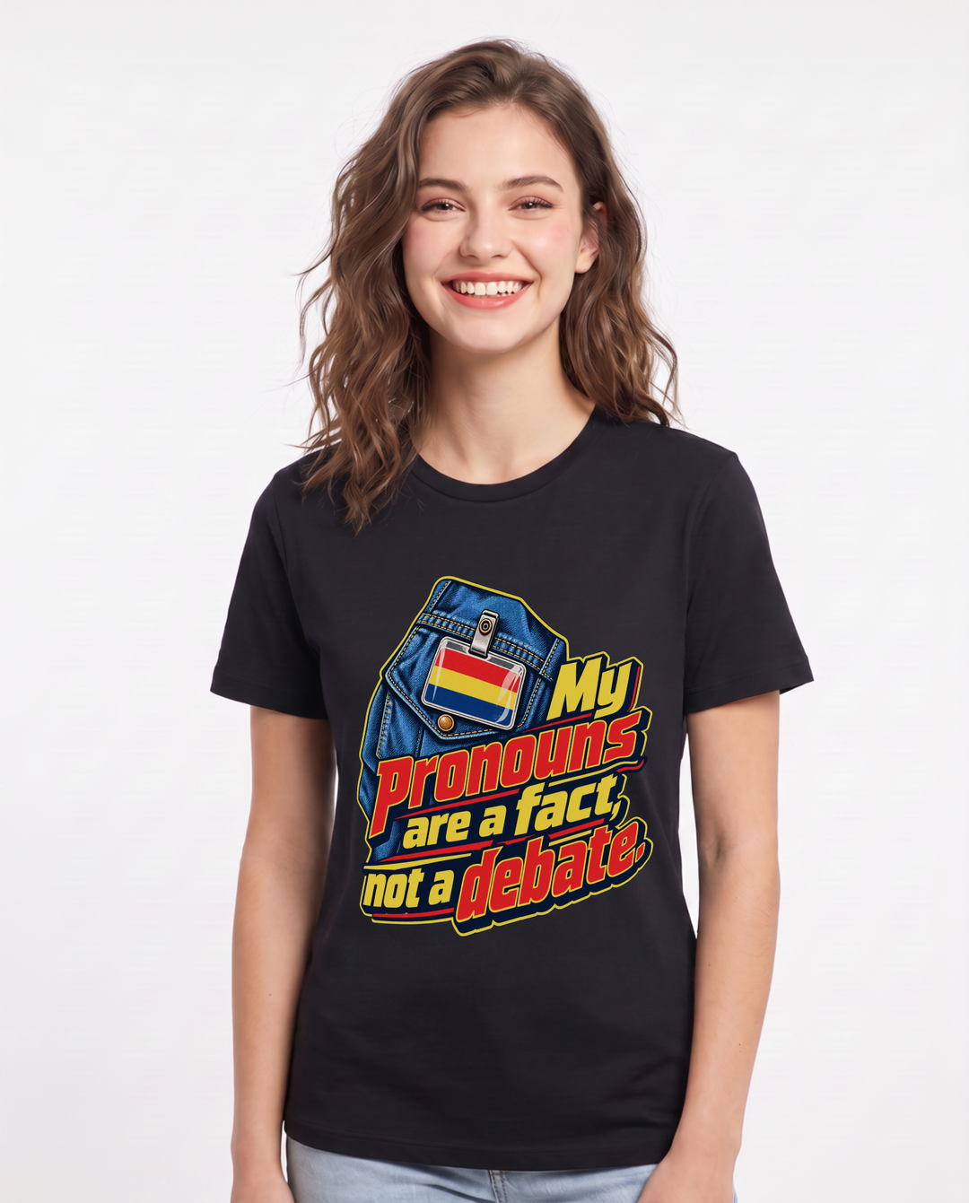Pride Black T-Shirt for Women – Everyday Expression Graphic Tee product image 3