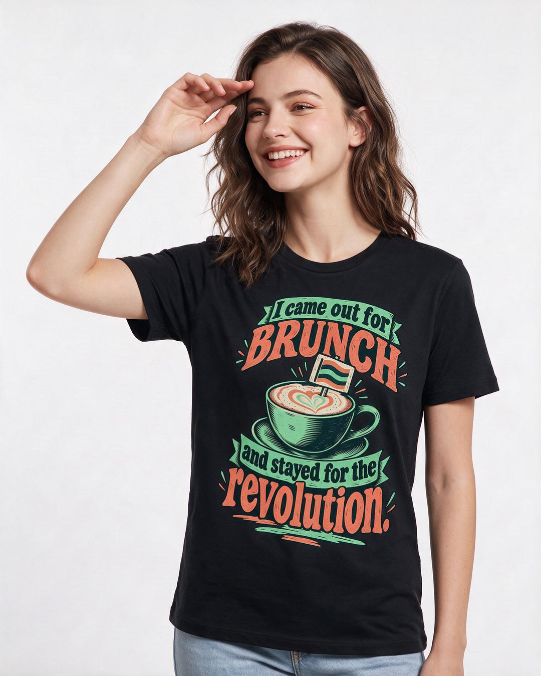 Pride Black T-Shirt for Women – Everyday Expression Graphic Tee product image 1