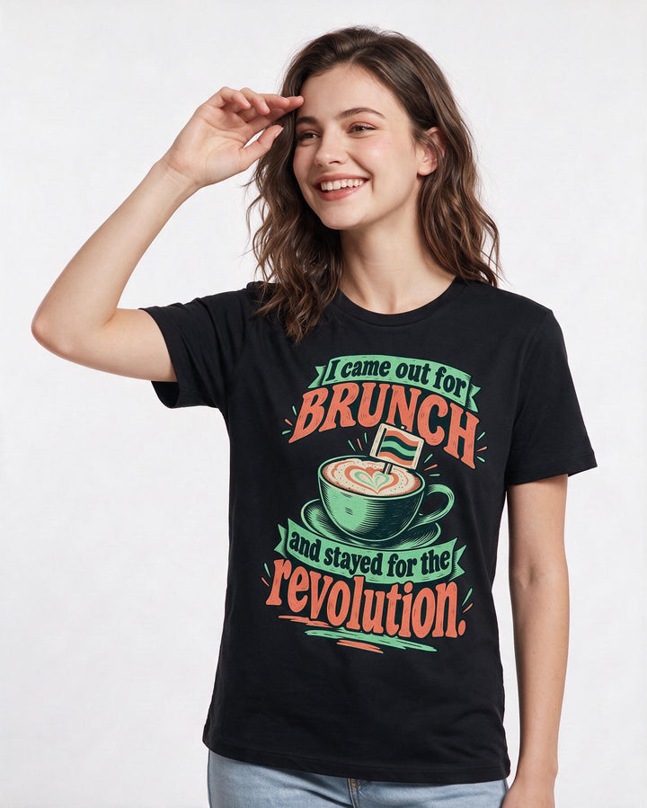 Pride Black T-Shirt for Women – Everyday Expression Graphic Tee product image 1
