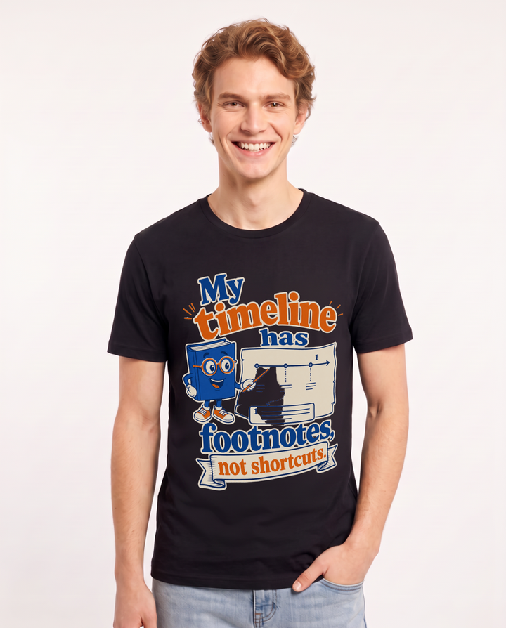 Neurodiversity Black T-Shirt for Men – Everyday Expression Graphic Tee product image 3