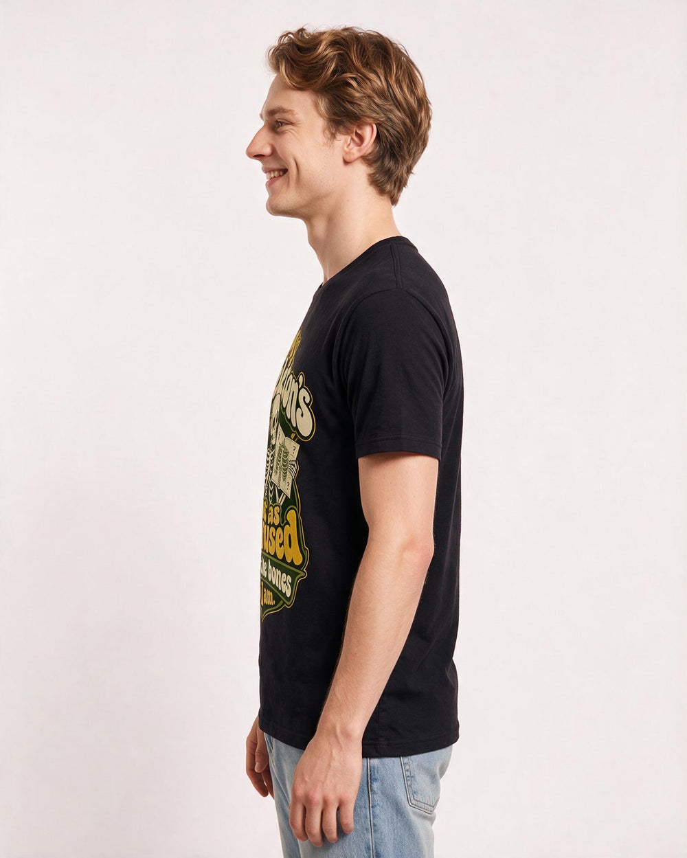 Halloween Black T-Shirt for Men – Halloween Theme Graphic Tee product image 2