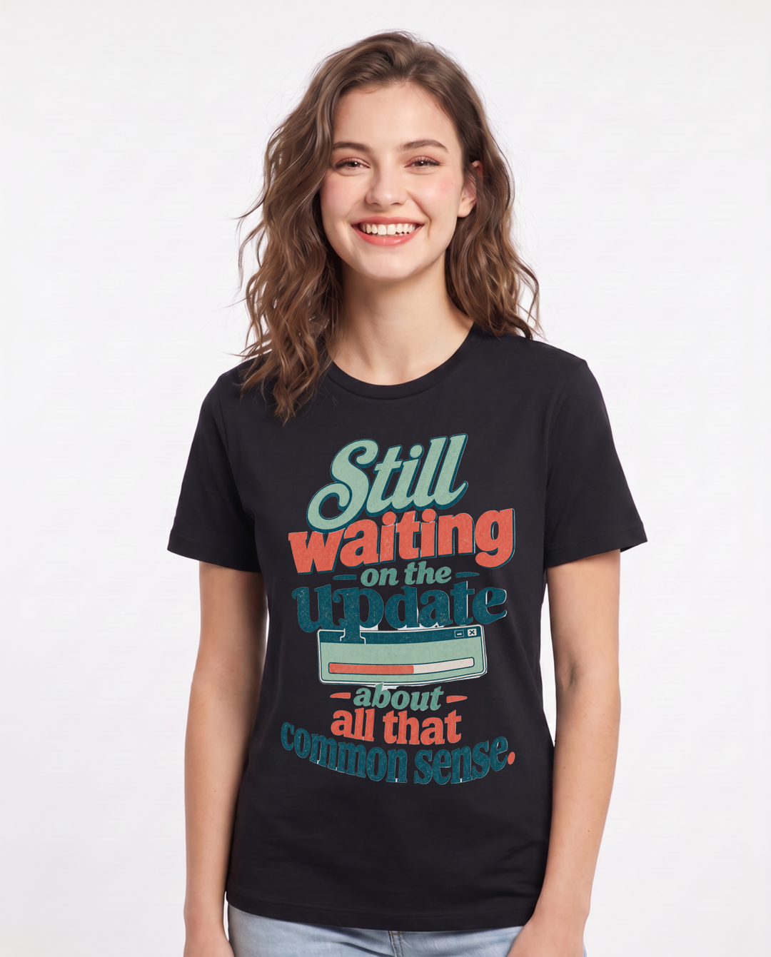 Political Statement Black T-Shirt for Women – Everyday Expression Graphic Tee product image 3