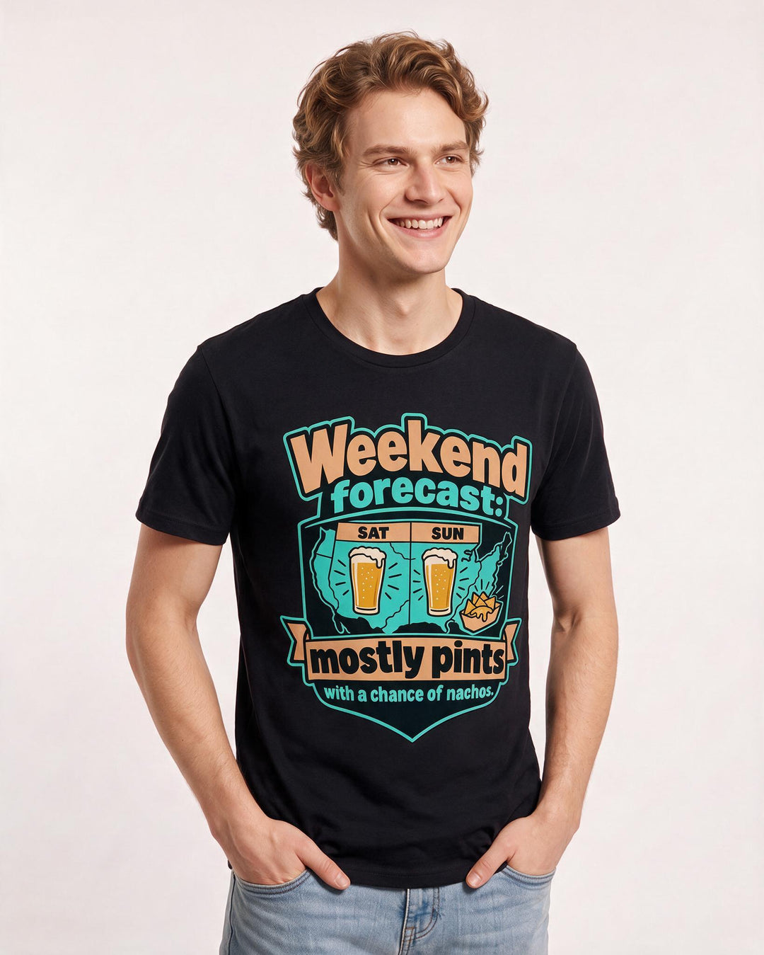 Beer Black T-Shirt for Men – Everyday Expression Graphic Tee product image 1