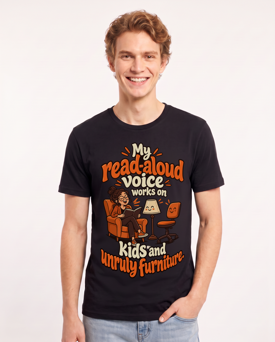 Teacher Black T-Shirt for Men – Everyday Expression Graphic Tee product image 3