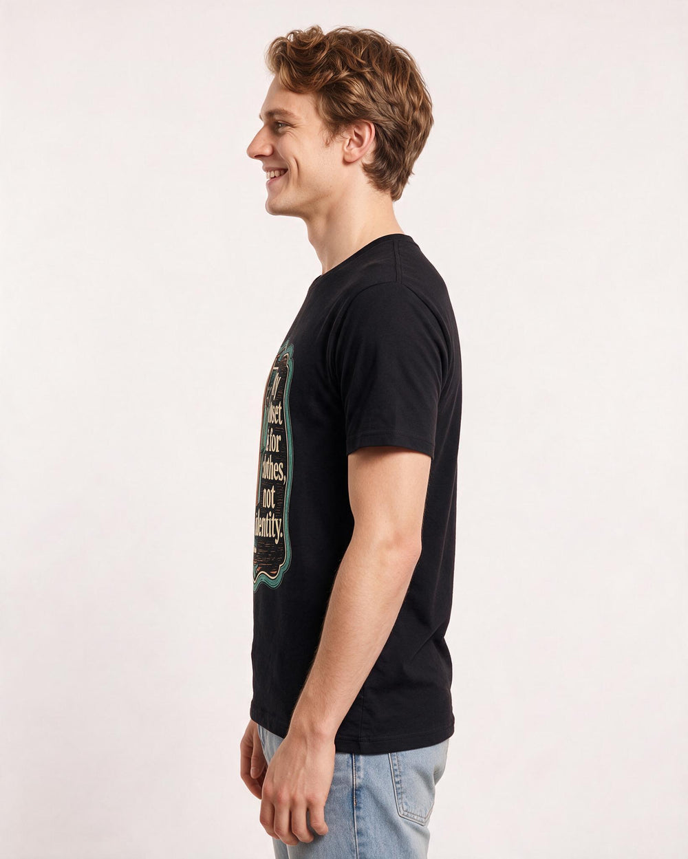 Pride Black T-Shirt for Men – Everyday Expression Graphic Tee product image 2