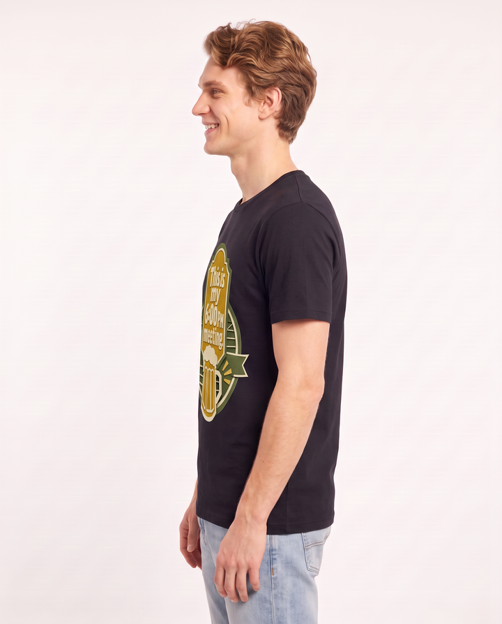 Funny Beer Men's Black T-Shirt - This is my 6:00 PM meeting. product image 2