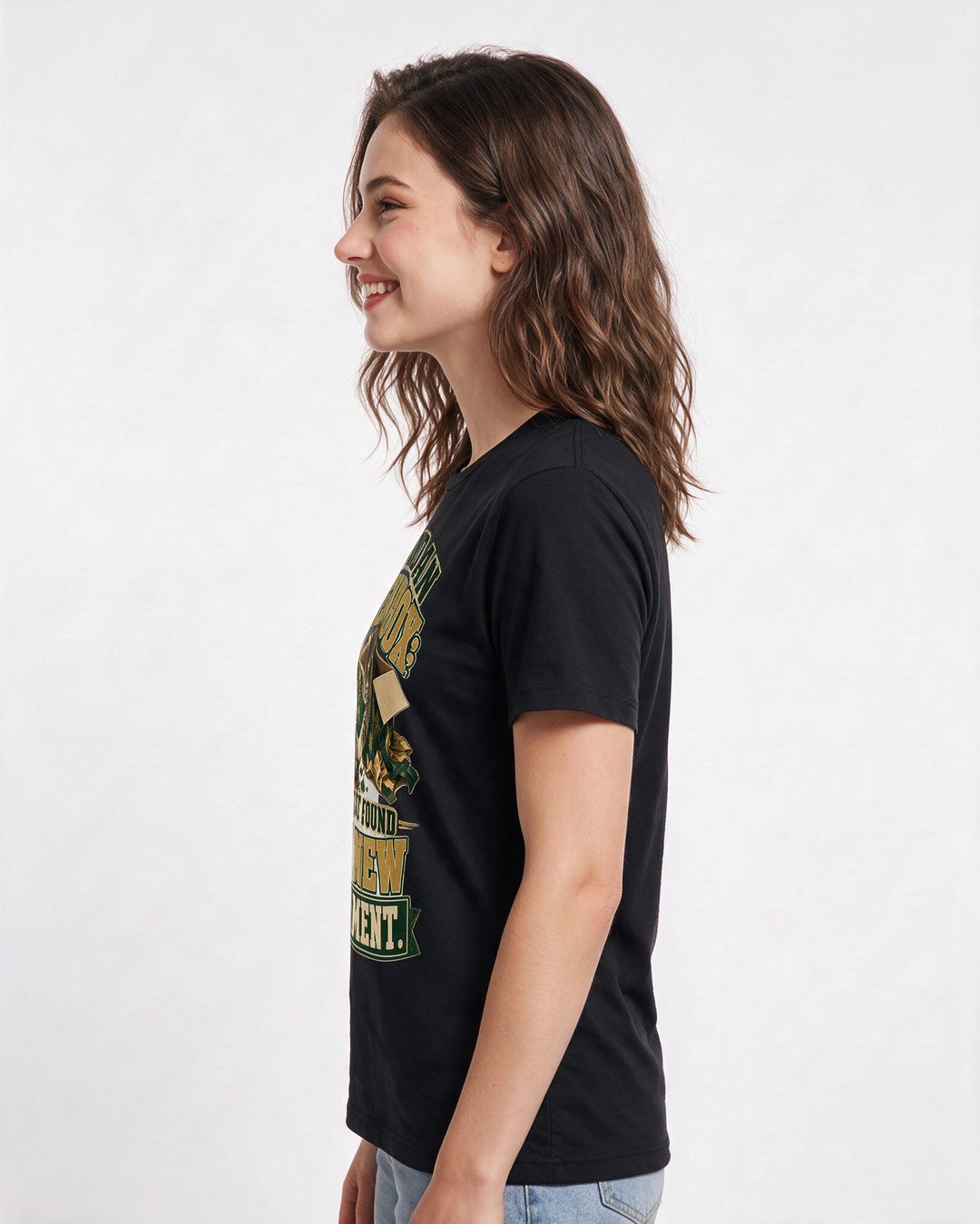 Christmas Black T-Shirt for Women – Holiday Theme Graphic Tee product image 2