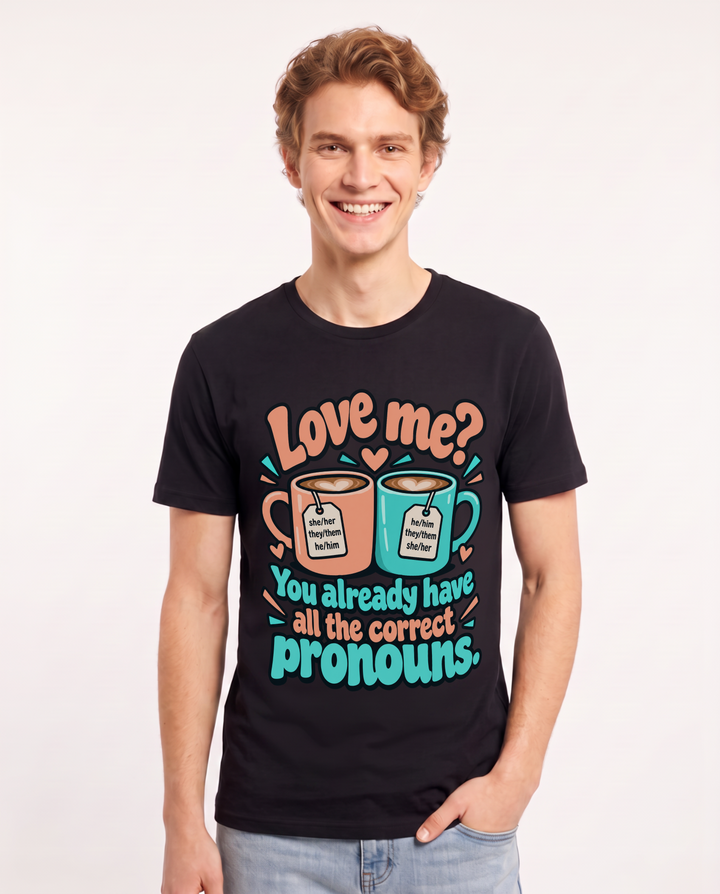 Pride Black T-Shirt for Men – Everyday Expression Graphic Tee product image 3