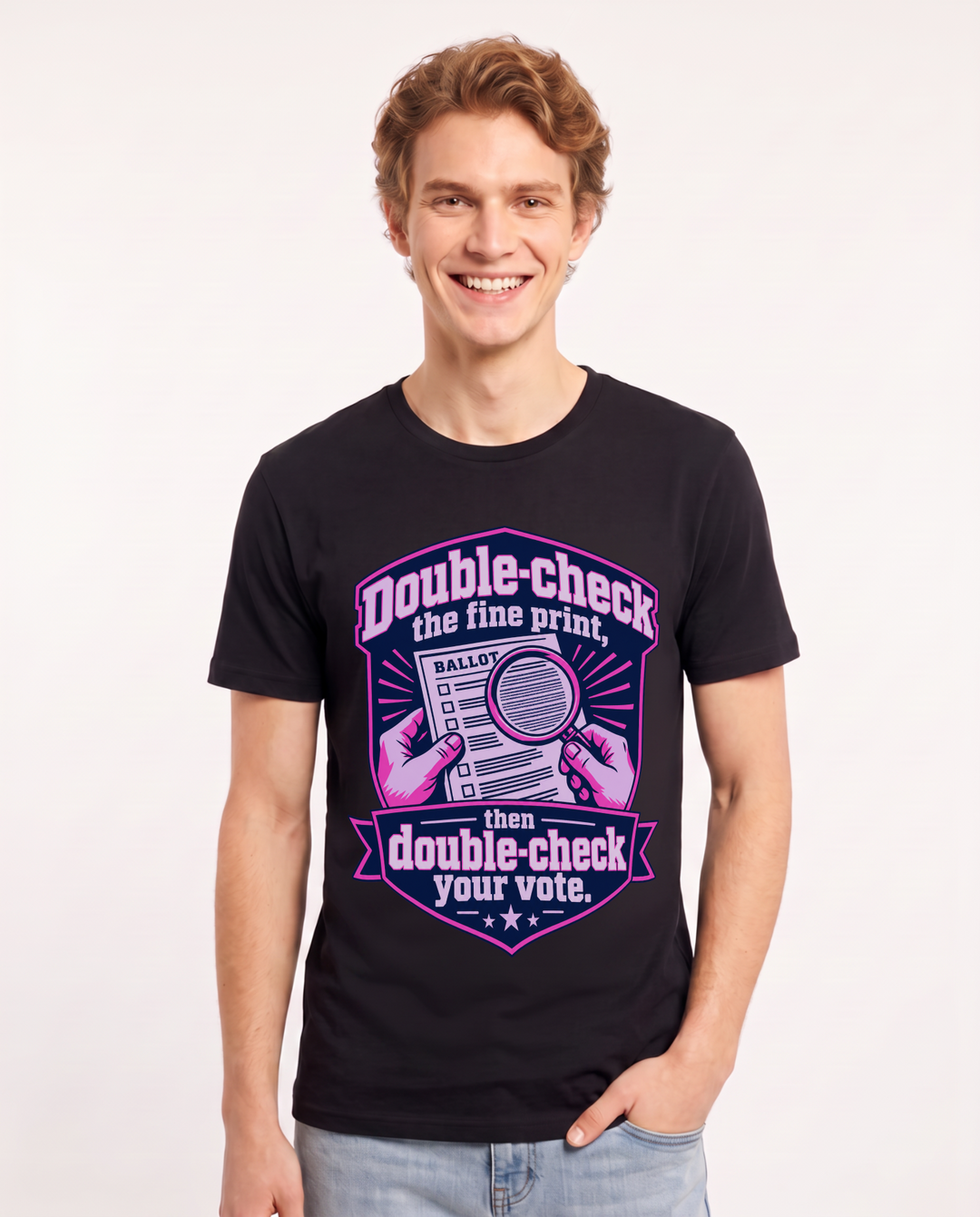 Political Statement Black T-Shirt for Men – Everyday Expression Graphic Tee product image 3
