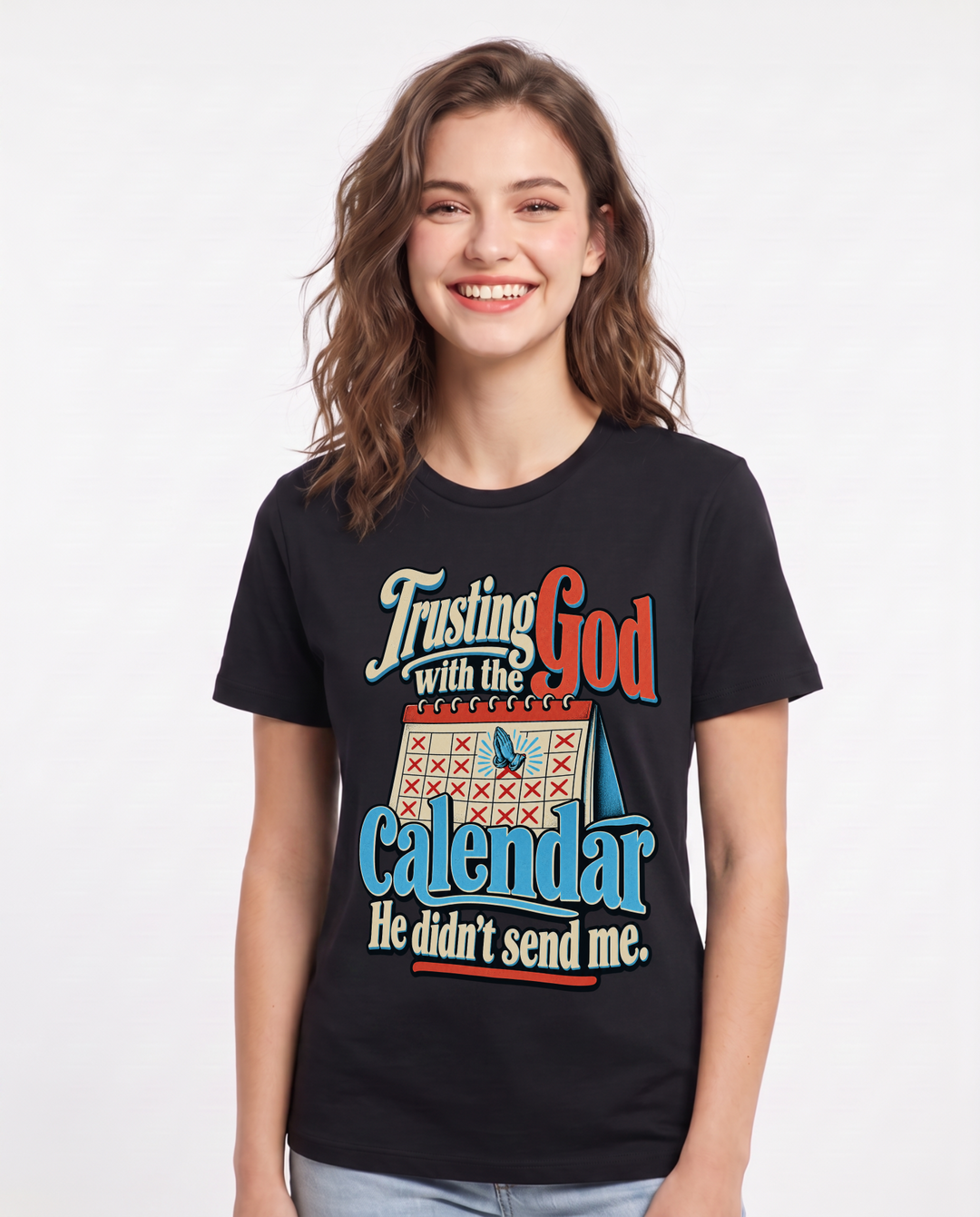 Christian Faith Black T-Shirt for Women – Everyday Expression Graphic Tee product image 3