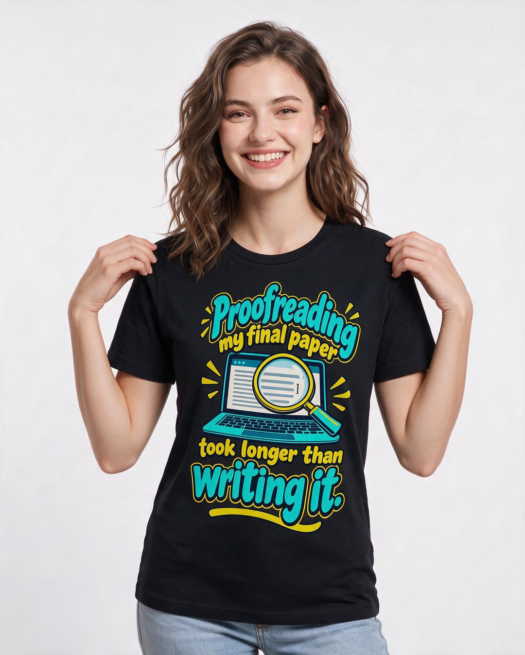 Graduation Black T-Shirt for Women – Everyday Expression Graphic Tee product image 1