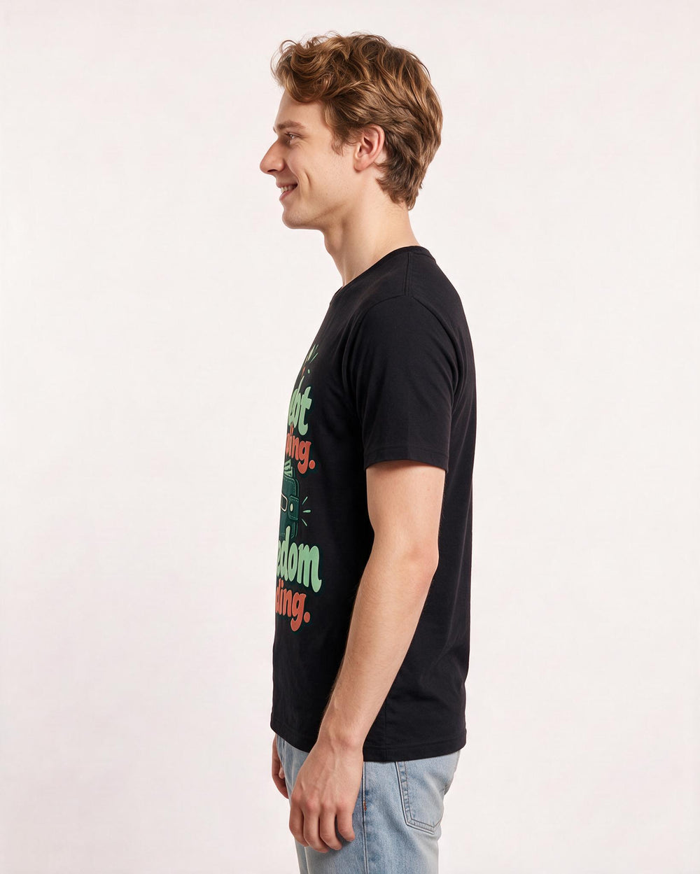 Graduation Black T-Shirt for Men – Everyday Expression Graphic Tee product image 2