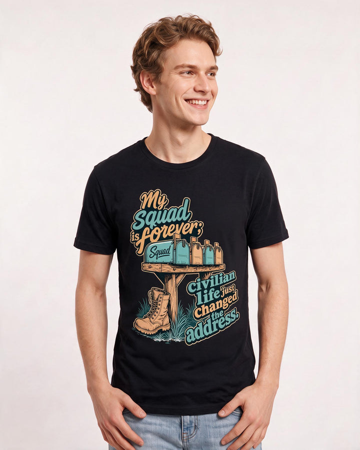 Veteran Black T-Shirt for Men – Everyday Expression Graphic Tee product image 1