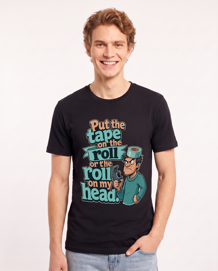 Christmas Black T-Shirt for Men – Holiday Theme Graphic Tee product image 1