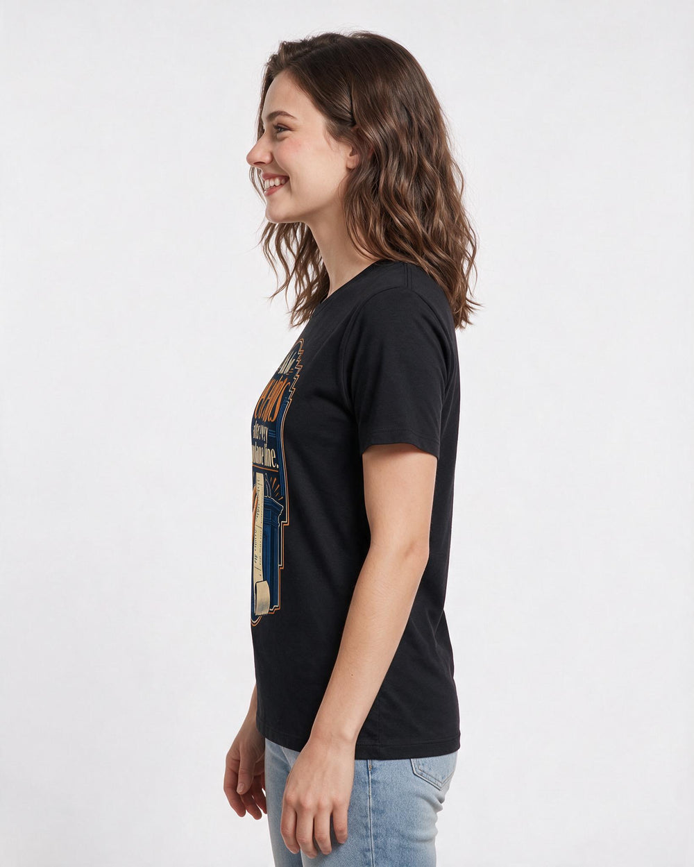 Political Statement Women's Black T-Shirt – Ask for receipts after every applause line. product image 2