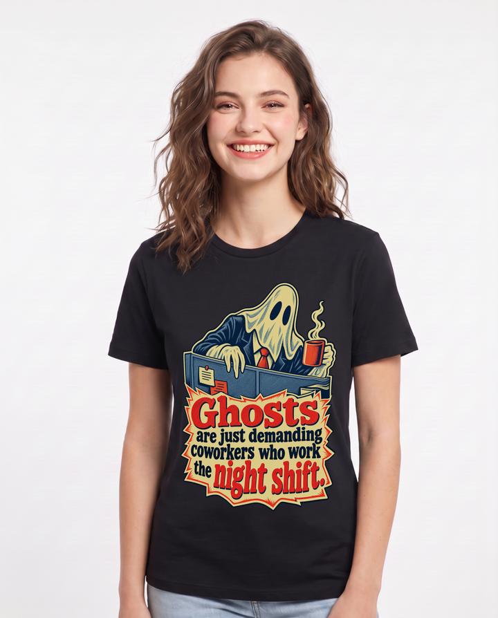 Halloween Black T-Shirt for Women – Halloween Theme Graphic Tee product image 3