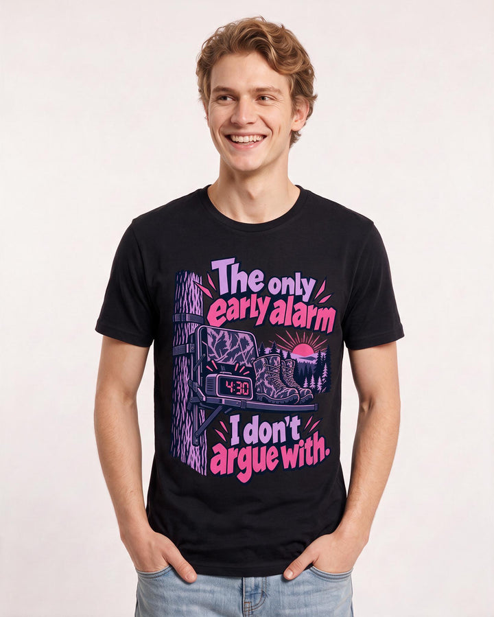 Hunting Black T-Shirt for Men – Everyday Expression Graphic Tee product image 1