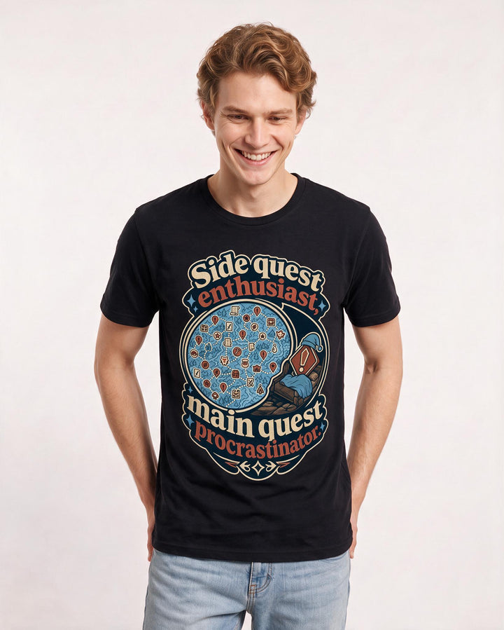 Gaming Black T-Shirt for Men – Game Night Graphic Tee product image 3