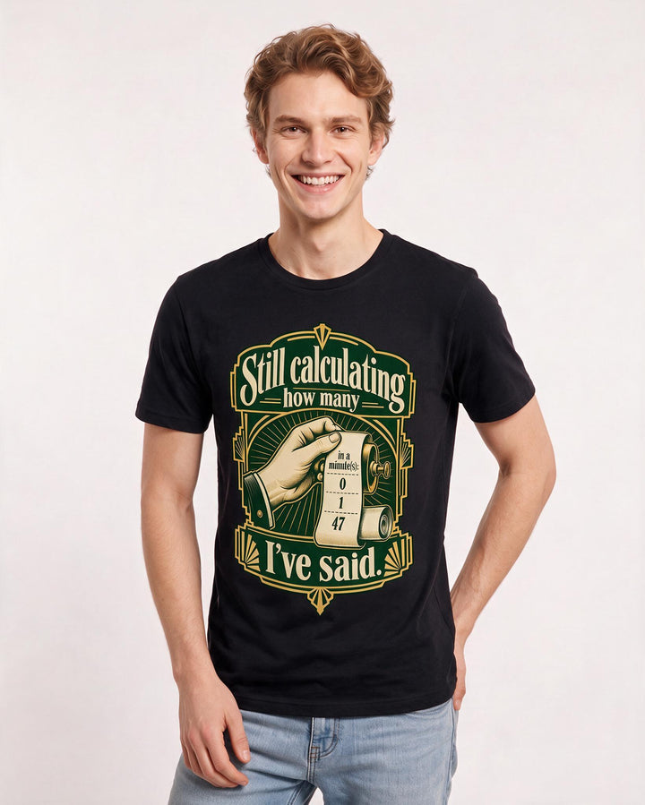 Meme Black T-Shirt for Men – Everyday Expression Graphic Tee product image 1