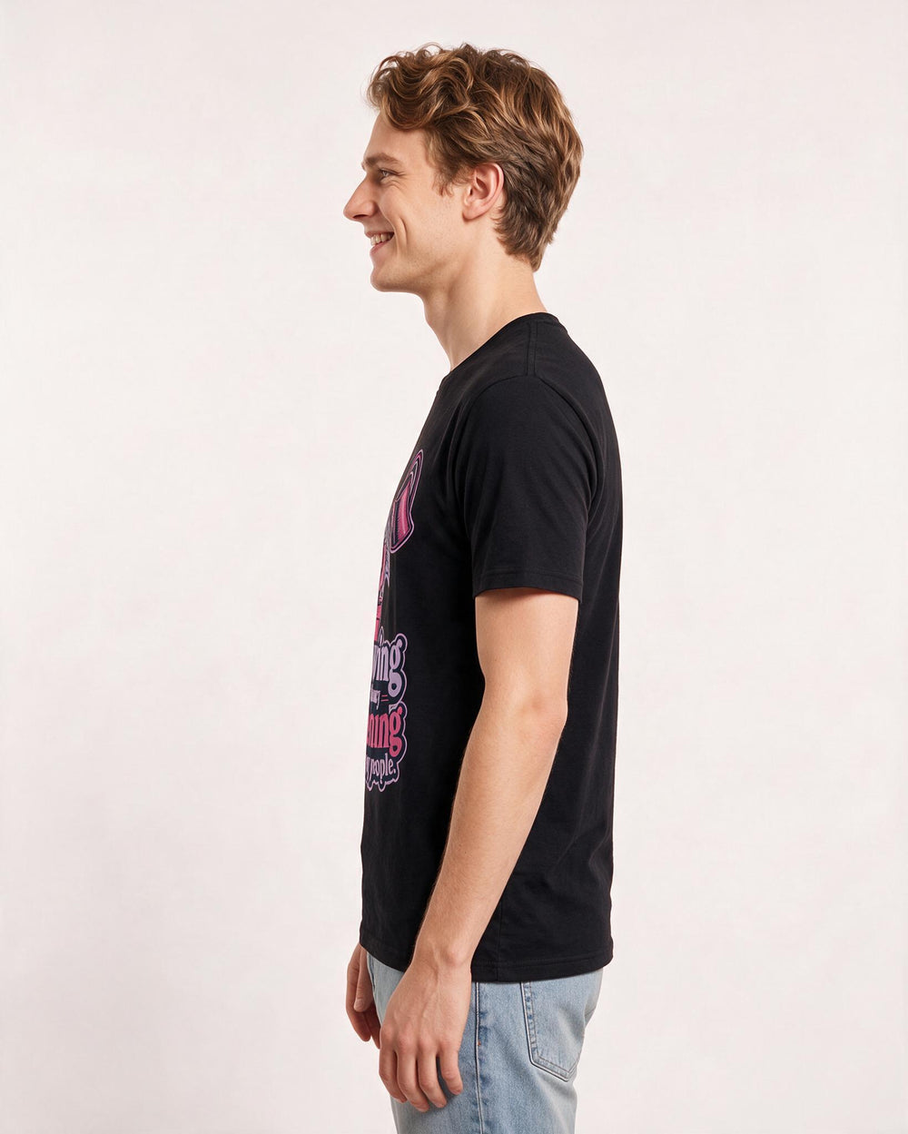 Beer Black T-Shirt for Men – Everyday Expression Graphic Tee product image 2