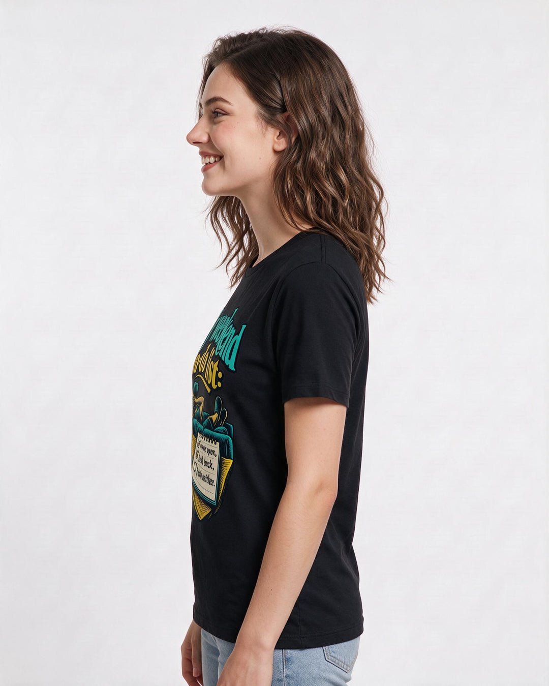 Beer Black T-Shirt for Women – Everyday Expression Graphic Tee product image 2