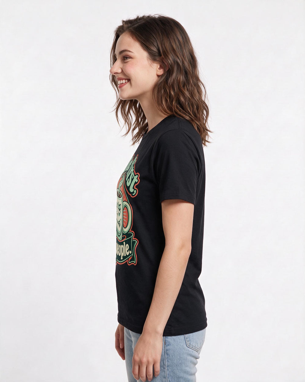 Grandparent Black T-Shirt for Women – Everyday Expression Graphic Tee product image 2