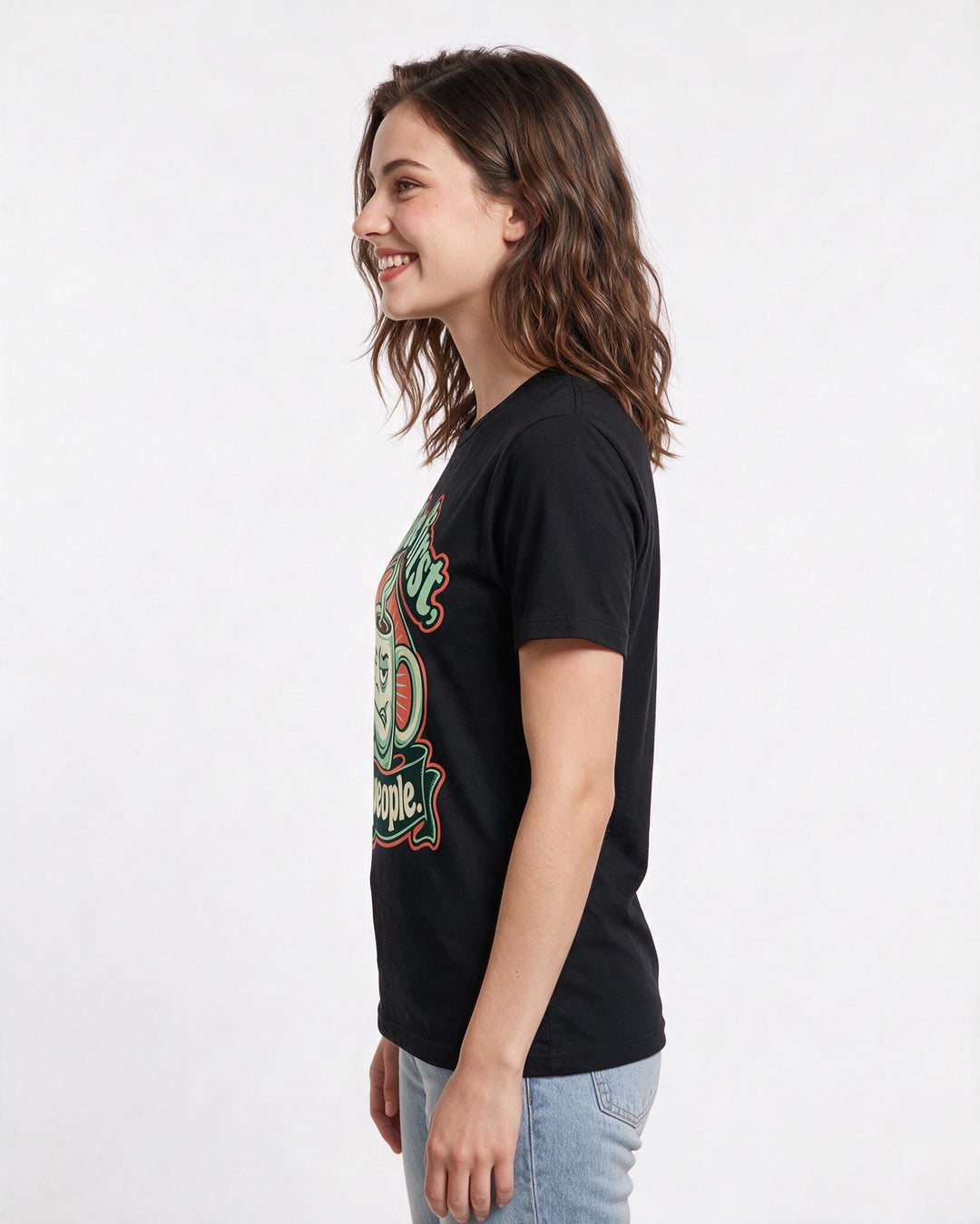 Grandparent Black T-Shirt for Women – Everyday Expression Graphic Tee product image 2