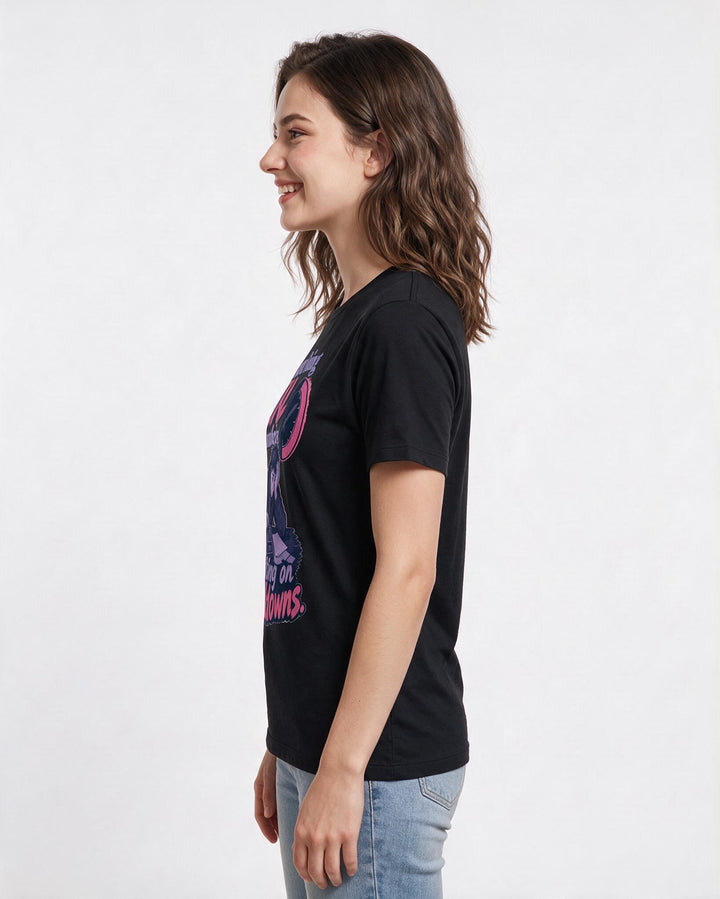 Gaming Black T-Shirt for Women – Game Night Graphic Tee product image 2