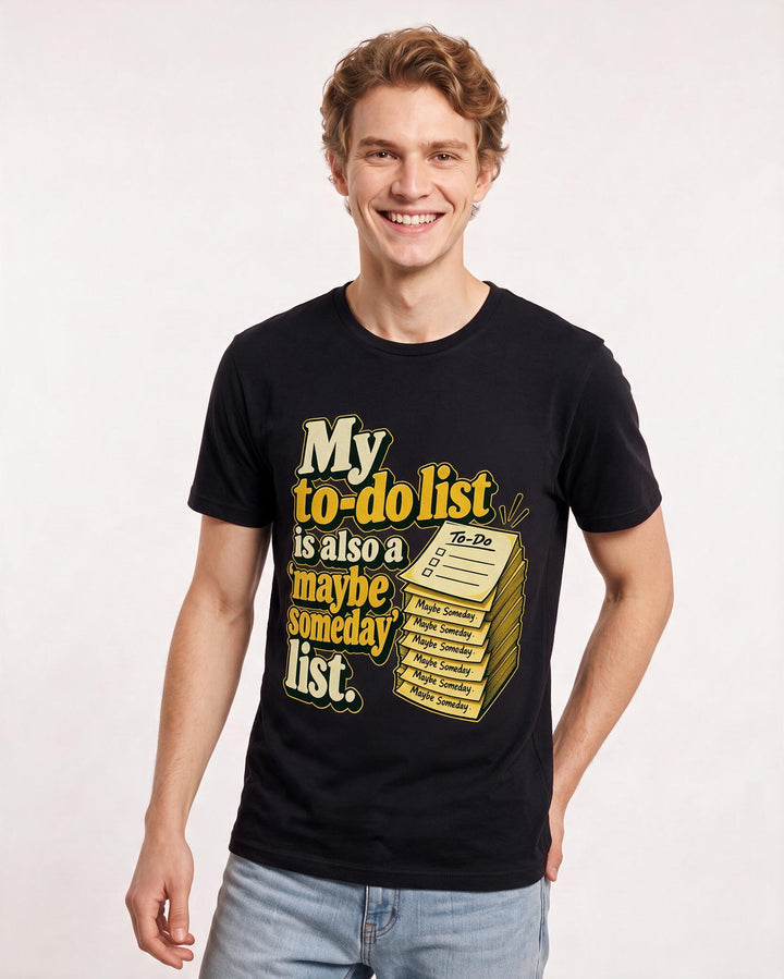 Meme Black T-Shirt for Men – Everyday Expression Graphic Tee product image 1