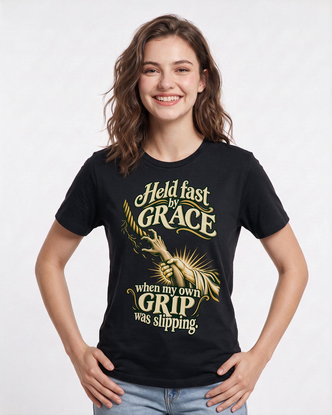 Christian Faith Black T-Shirt for Women – Everyday Expression Graphic Tee product image 1
