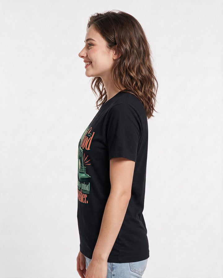 Christian Faith Black T-Shirt for Women – Everyday Expression Graphic Tee product image 2