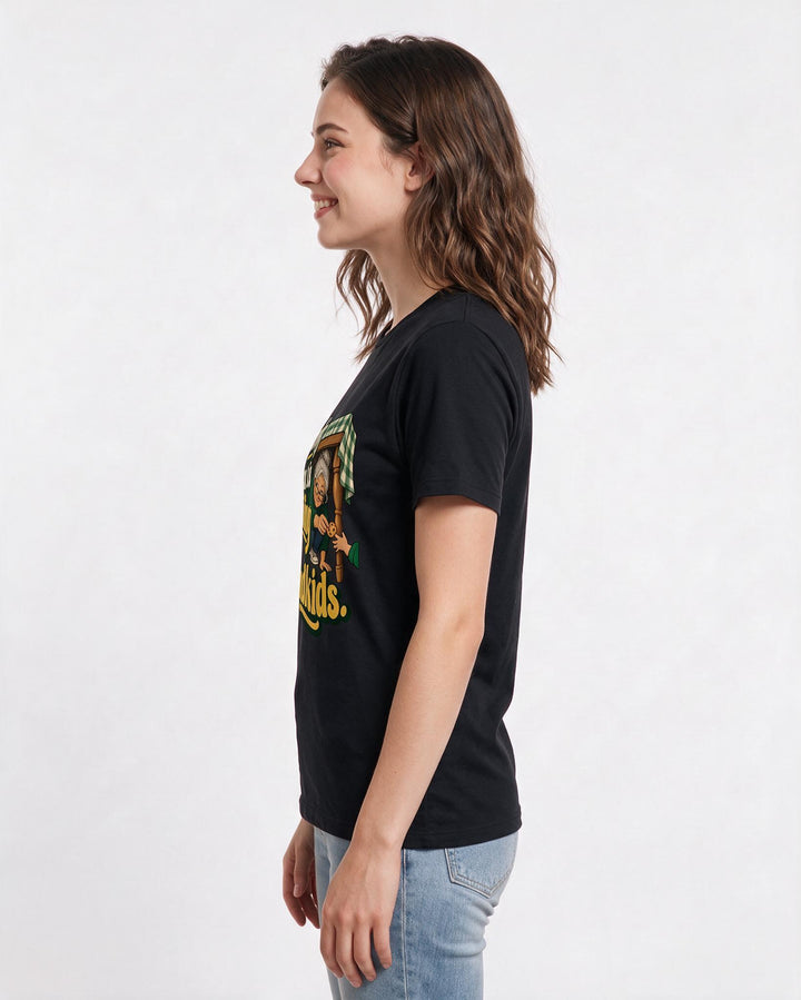 Grandparent Black T-Shirt for Women – Everyday Expression Graphic Tee product image 2