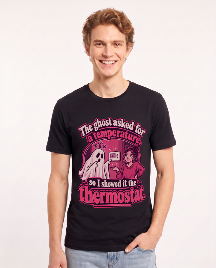 Halloween Black T-Shirt for Men – Halloween Theme Graphic Tee product image 3