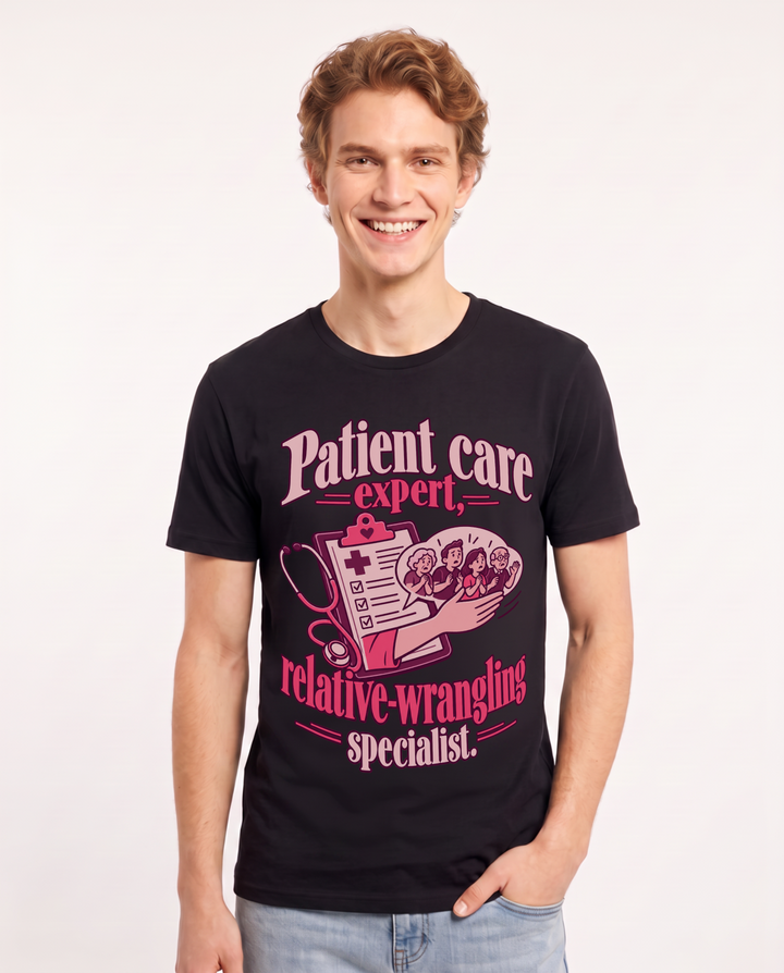 Nurse Black T-Shirt for Men – Nursing Life Graphic Tee product image 3