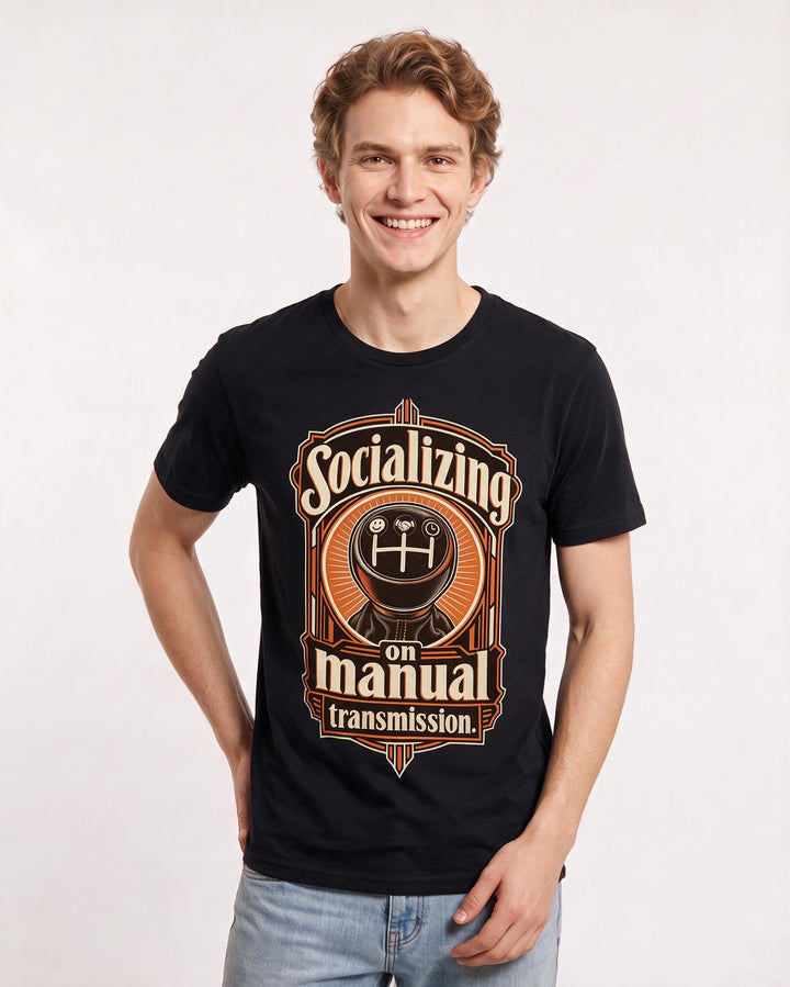 Neurodiversity Black T-Shirt for Men – Everyday Expression Graphic Tee product image 1