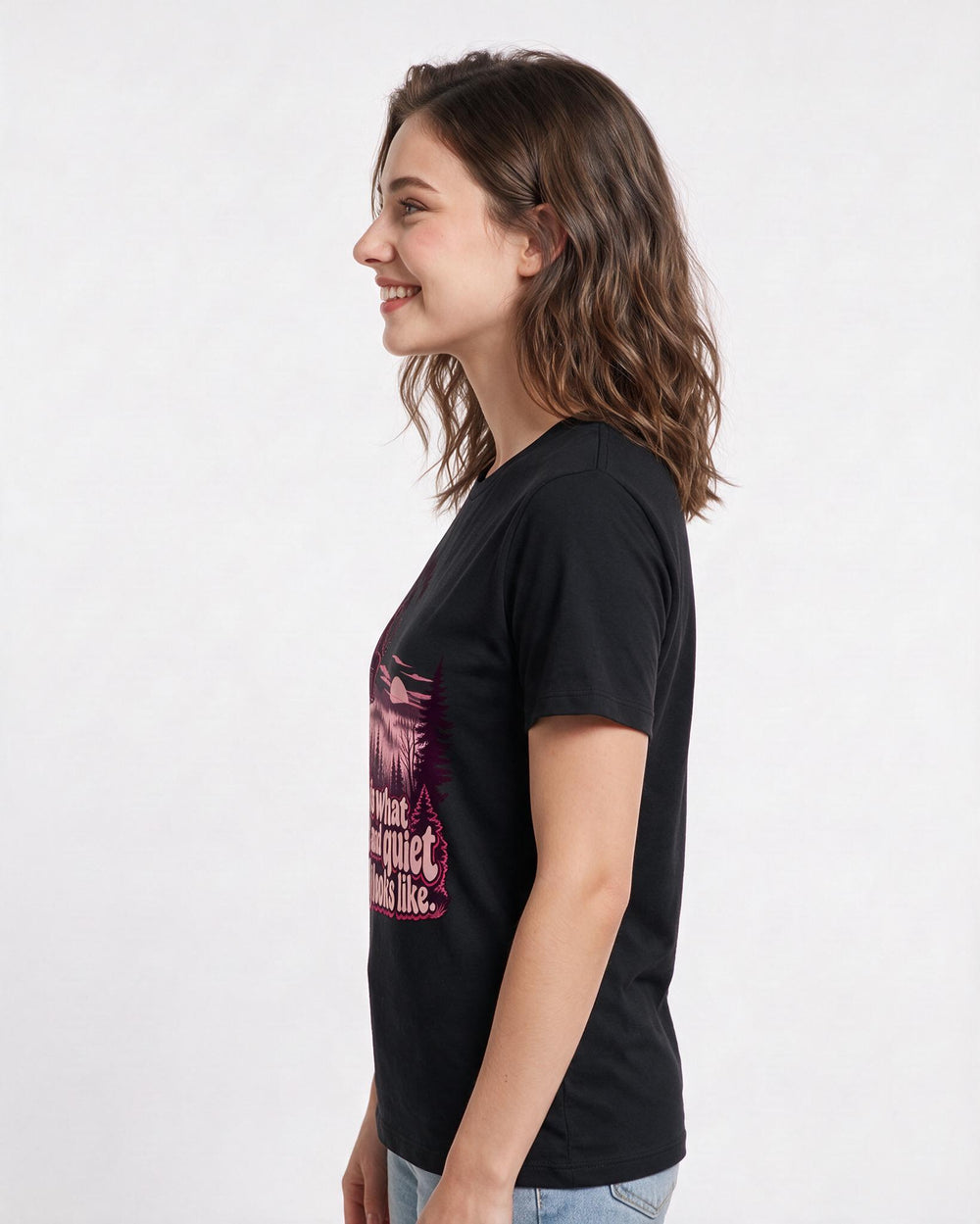 Hunting Black T-Shirt for Women – Everyday Expression Graphic Tee product image 2