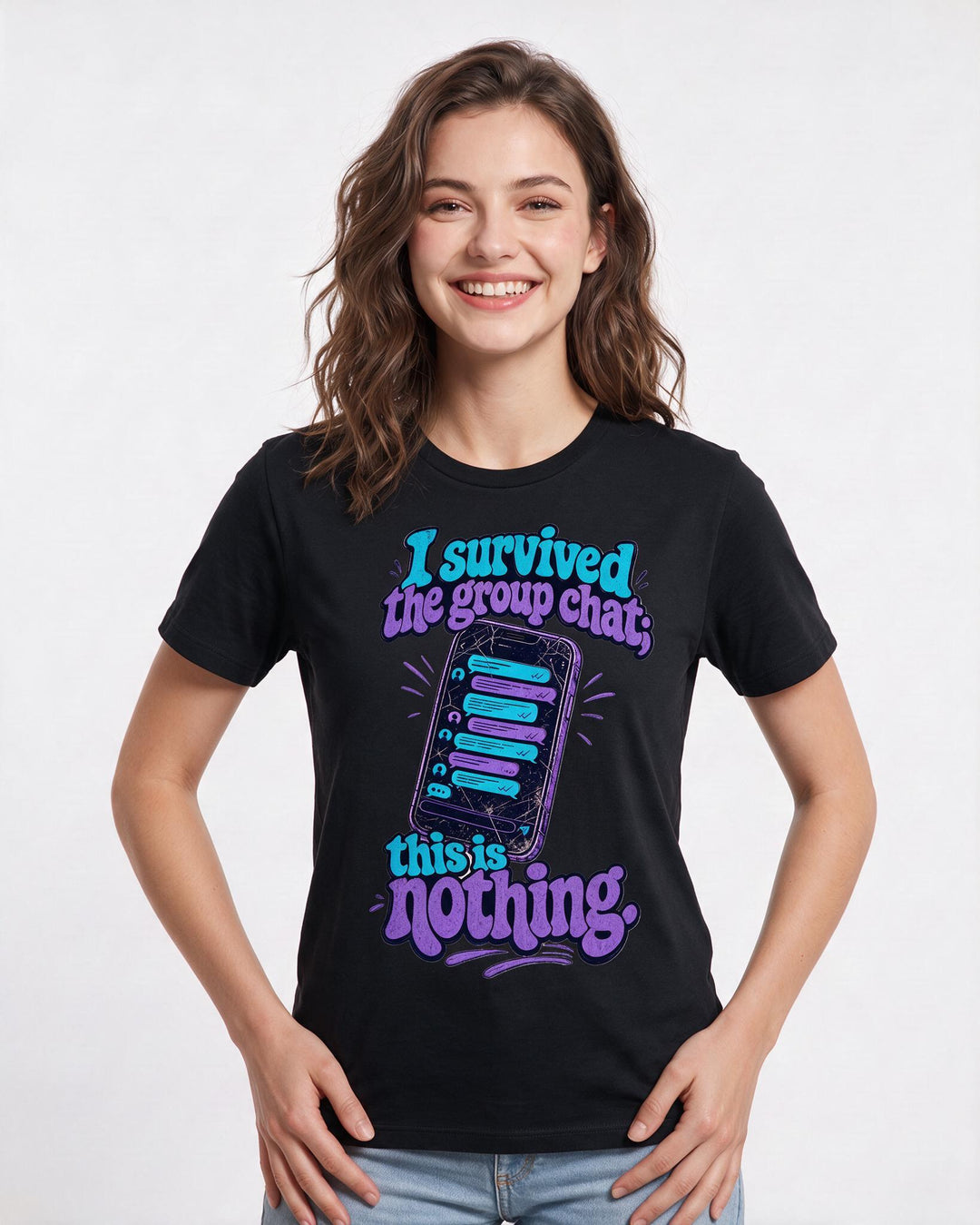 Graduation Black T-Shirt for Women – Everyday Expression Graphic Tee product image 3