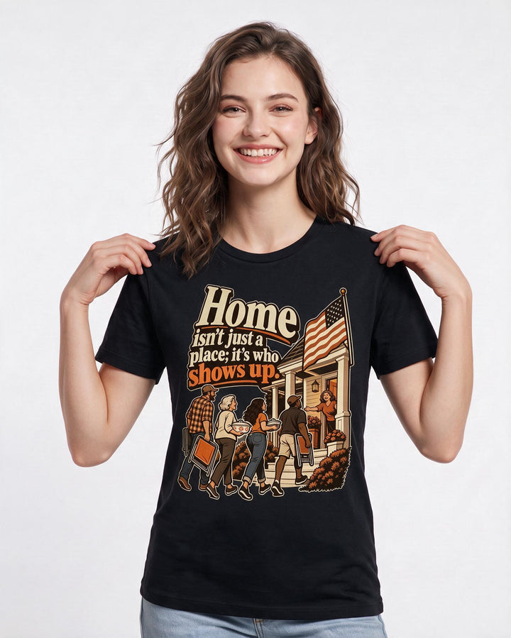 Patriotic Black T-Shirt for Women – Everyday Expression Graphic Tee product image 1