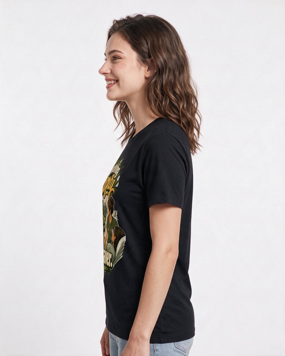 Nurse Black T-Shirt for Women – Nursing Life Graphic Tee product image 2